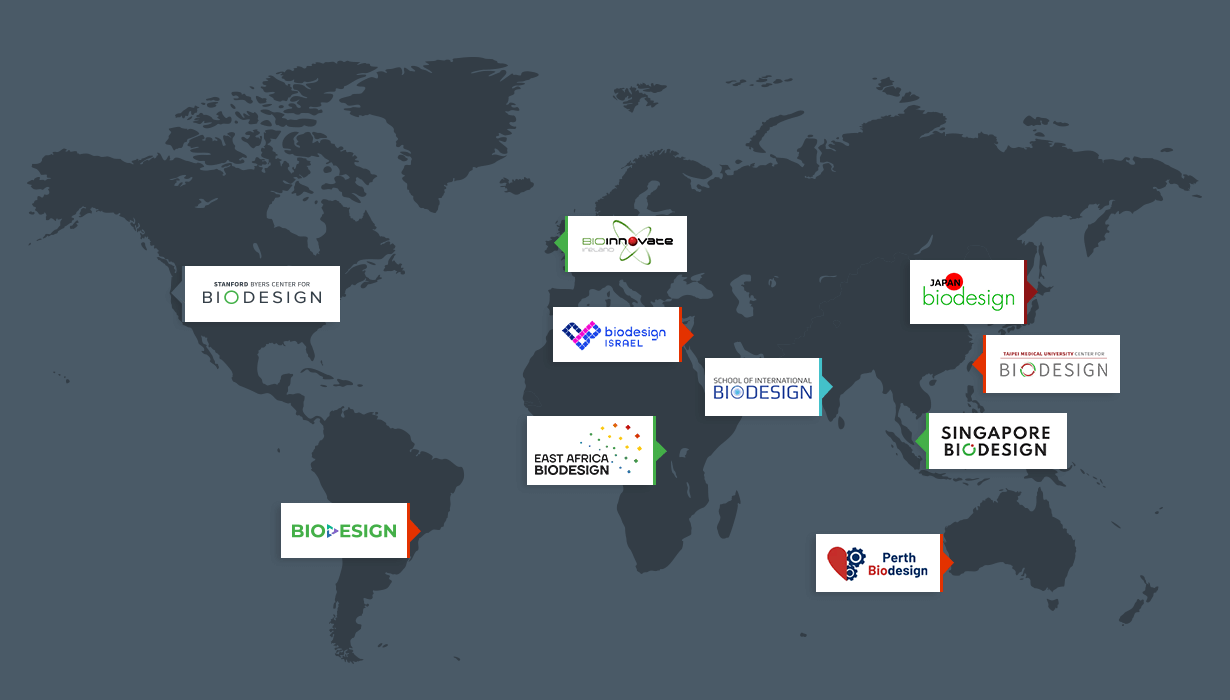 Global Biodesign Initiatives Map